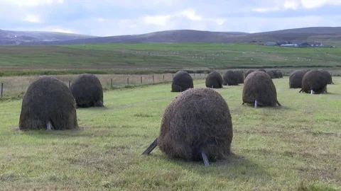 General views of the Shetland Isles Stock Footage 77353379