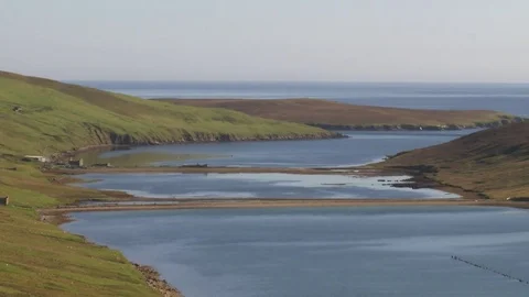 General views of the Shetland Isles Stock Footage 77353536
