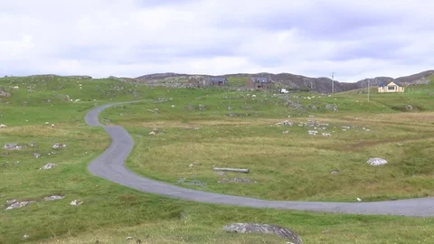 General views of the Shetland Isles Stock Footage 77353556