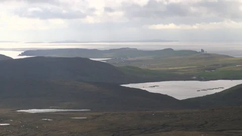 General views of the Shetland Isles Stock Footage 77353775