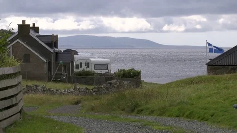 General views of the Shetland Isles Stock Footage 77353875