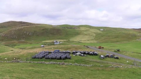 General views of the Shetland Isles Stock Footage 77353893