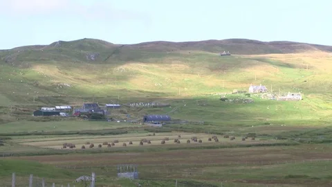 General views of the Shetland Isles Stock Footage 77353894