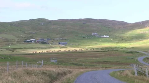 General views of the Shetland Isles Stock Footage 77354002