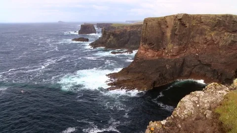 General views of the Shetland Isles Stock Footage 77354237
