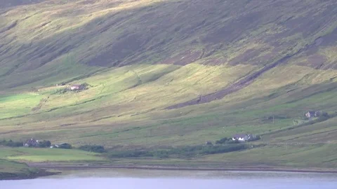 General views of the Shetland Isles Stock Footage 77354296