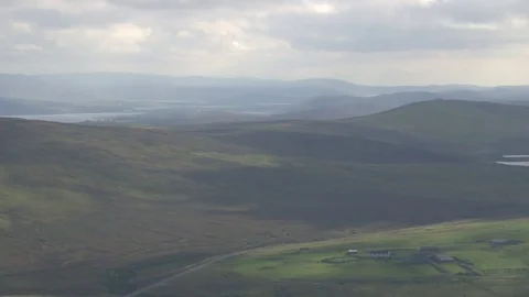General views of the Shetland Isles Stock Footage 77354370