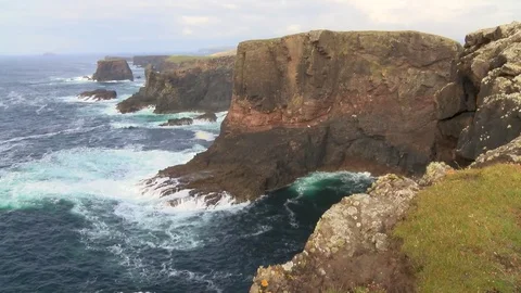 General views of the Shetland Isles Stock Footage 77354653