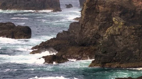 General views of the Shetland Isles Stock Footage 77354795