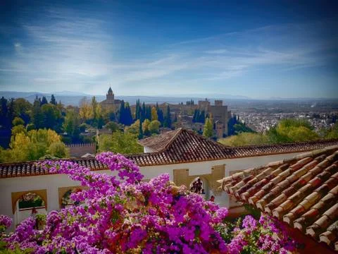 Generalife garden Stock Photos