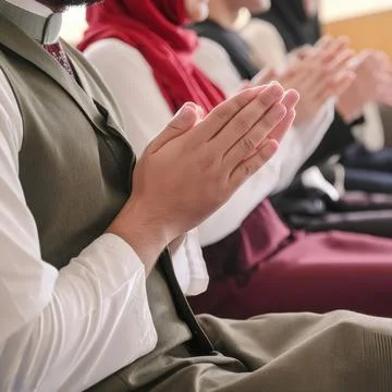 Generated image Group of people listening to a presentation speech and clap.. Stock Photos