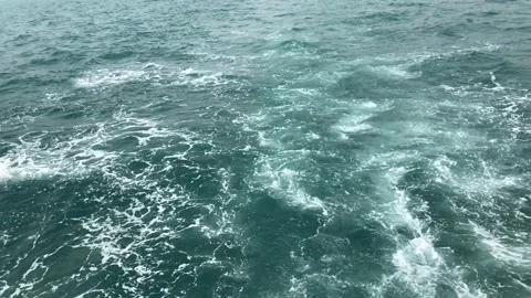 Generated Wave from boat Stock Footage 160912620