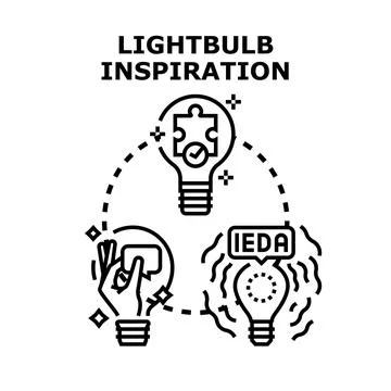 Generating creative ideas and thinking for business solution Stockillustratie