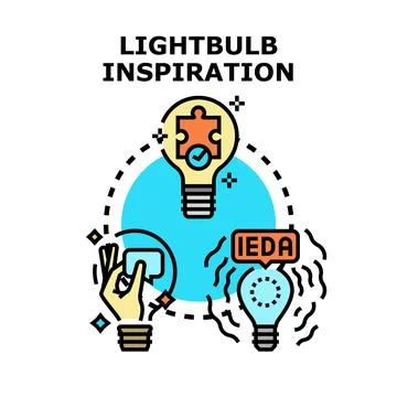 Generating creative ideas and thinking for business solution Stock Illustration