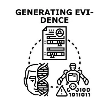 Generating evidence from human genetic and digital data Stock Illustration
