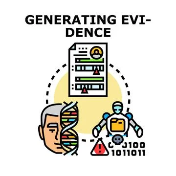 Generating evidence from human genetic and digital data Stock Illustration