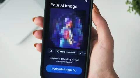 Generating image from textual description using an online artificial 스톡 동영상 243939886