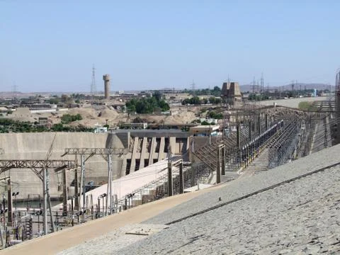 Generating plant in aswan Stock Photos