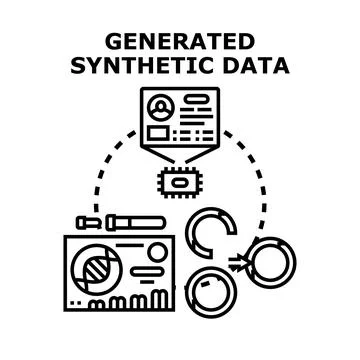 Generating synthetic data for artificial intelligence development 스톡 일러스트