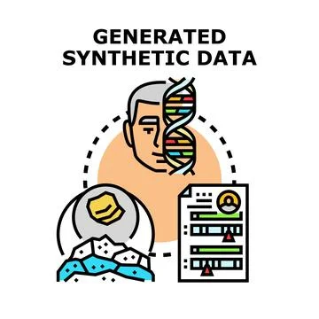 Generating synthetic data for identity and biometric information Stock Illustration