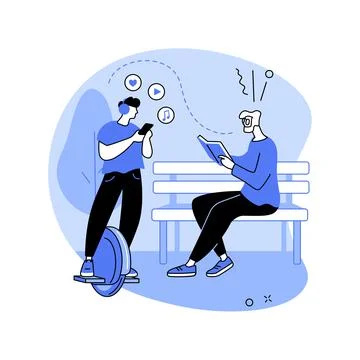 Generation gap abstract concept vector illustration. Illustrazione stock