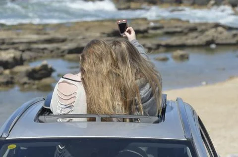 Generation selfie shooting Stock Photos