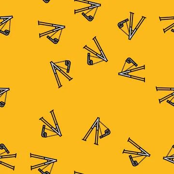 Generation swing park kid play vector seamless pattern Stock Illustration