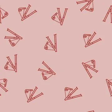Generation swing park kid play line seamless pattern Stock Illustration