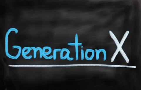 Generation X Concept Stock Illustration