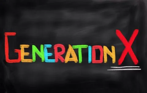Generation X Concept Stock Illustration