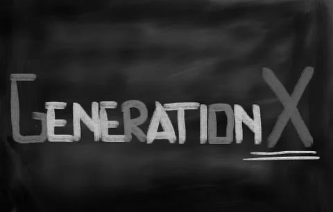 Generation X Concept Illustrazione stock