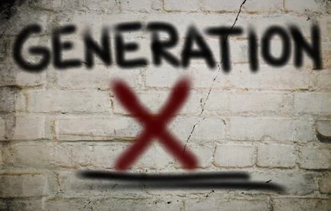 Generation X Concept Stock Illustration