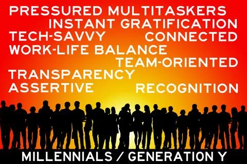 Generation Y Stock Illustration