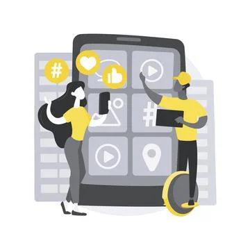 Generation Z abstract concept vector illustration. Stock Illustration