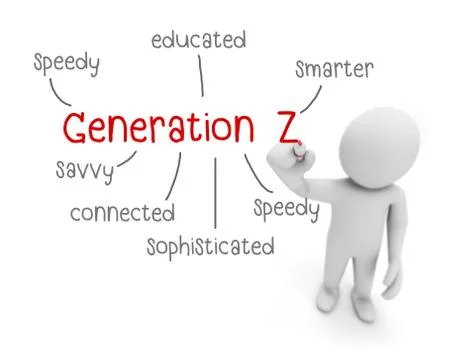 Generation z 库存插图