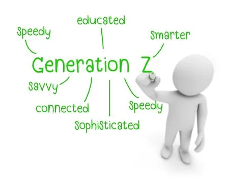 Generation z 库存插图