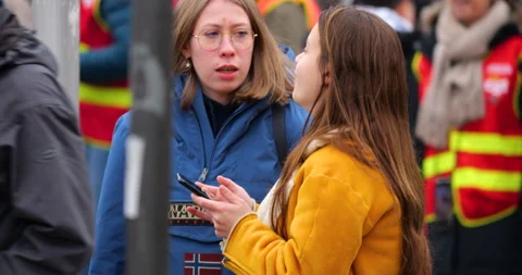 Generational Unity at Pension Reform Protest Stock Footage 295286459