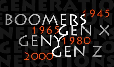 Generations history Illustrazione stock