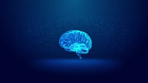 Generative AI Brain Machine Learning Automation Technology Video stock 341358102