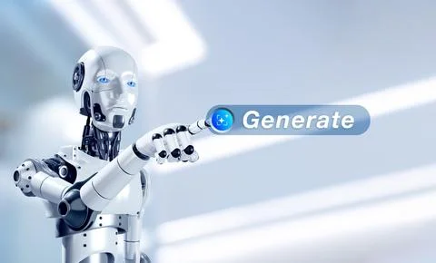 Generative AI concept. Artificial intelligence technology for digital conte.. 写真素材