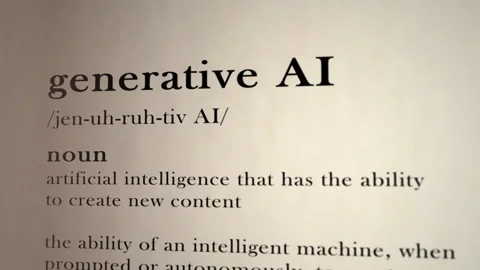 Generative AI Definition Stock-Footage 295066347