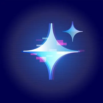 Generative AI Glitch Technology Background Abstract Illustrazione stock