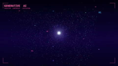 Generative ai noise resolving into form 스톡 동영상 339993706