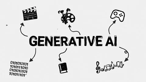 Generative AI, Sketch Hand Drawn Style Animation Stock Footage 278528794