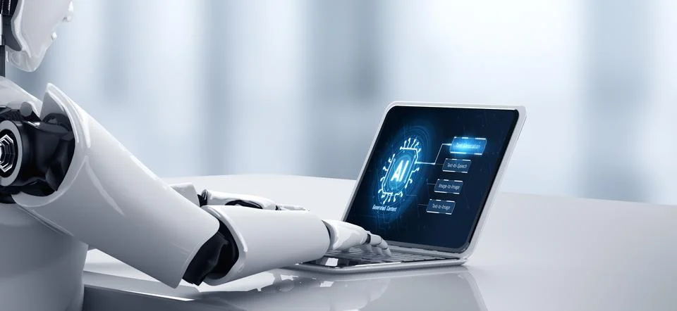 Generative AI virtual assistant tools for prompt engineer and end user snugly Stock-Illustration