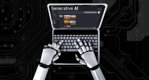 Generative AI virtual assistant tools for prompt engineer and end user snugly Illustrazione stock