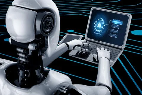 Generative AI virtual assistant tools for prompt engineer and end user snugly 스톡 일러스트