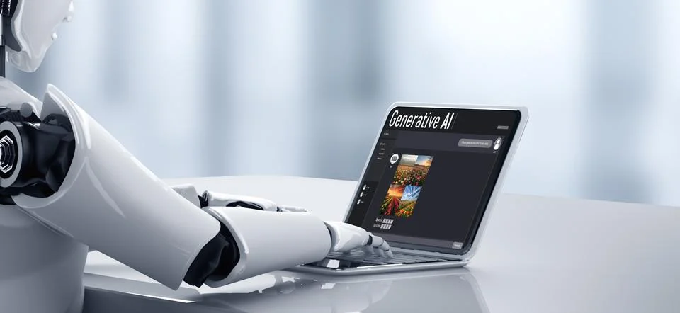 Generative AI virtual assistant tools for prompt engineer and end user snugly Stock Illustration