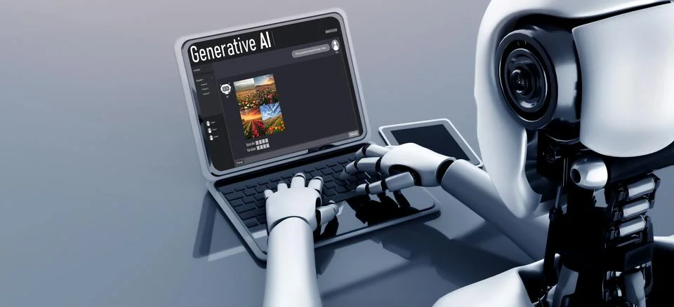 Generative AI virtual assistant tools for prompt engineer and end user snugly Stock-Illustration