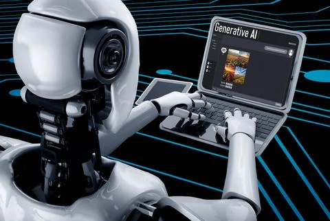 Generative AI virtual assistant tools for prompt engineer and end user snugly 스톡 일러스트